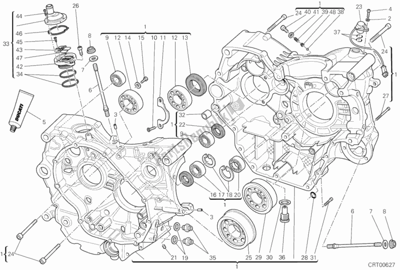 Wszystkie części do Korbowód Ducati Hypermotard 796 USA 2012